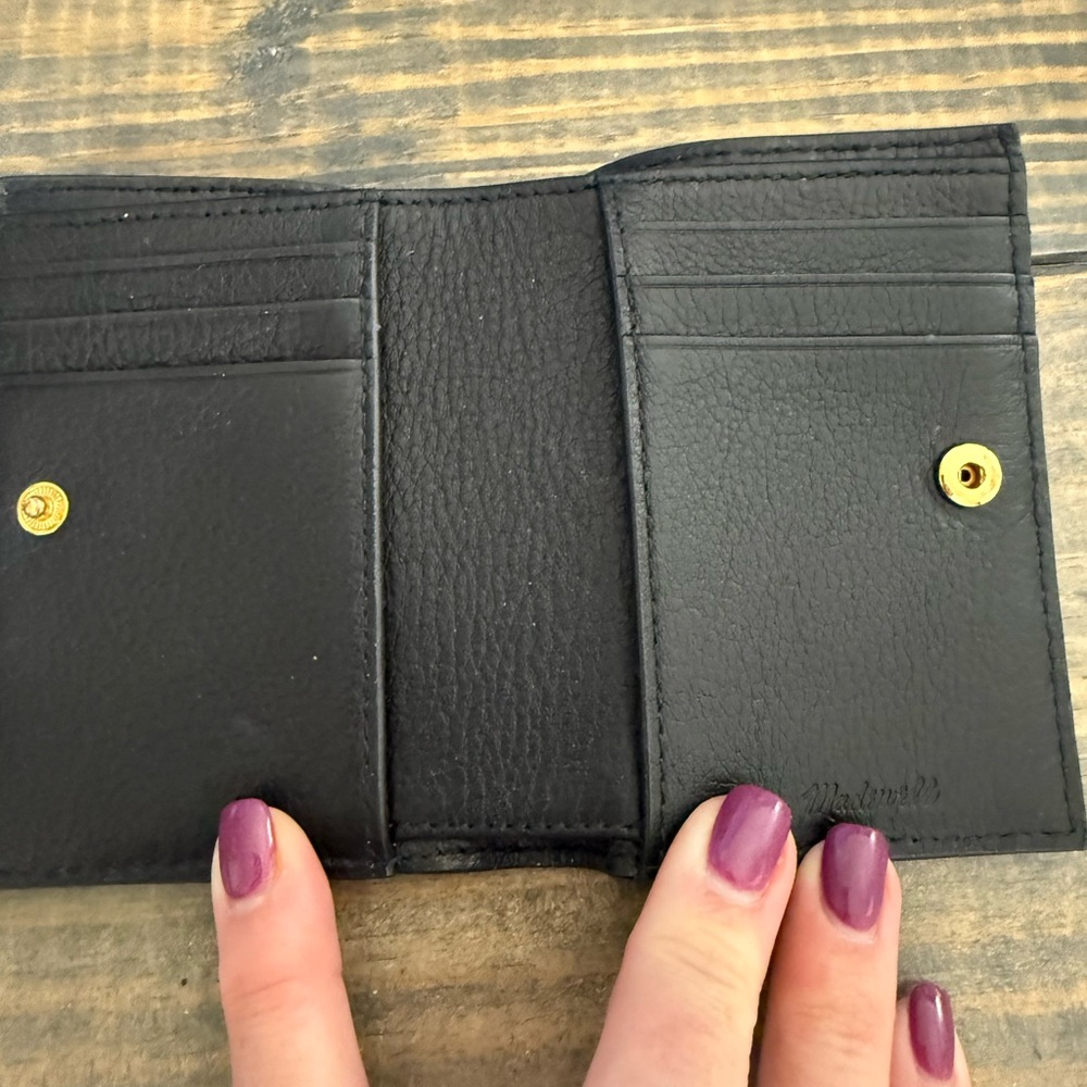 Madewell Black Leather Wallet - Picture 2 of 6